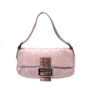 Vintage baby pink fendi baguette